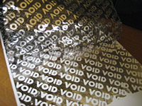 Silver Void Tape